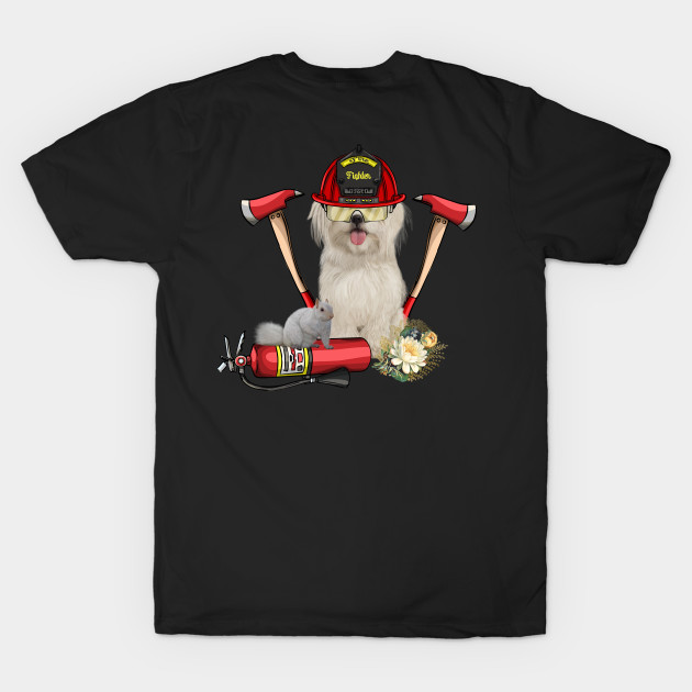 Funny cute firefighter dog by Nicky2342